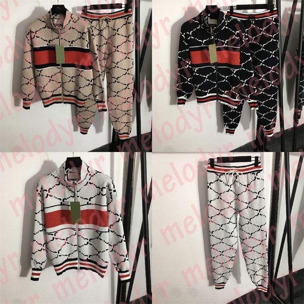 women knitted tracksuits letter print long sleeve coat high waist sport jogger pants spring autumn breathable knit sportswear, White
women knitted tracksuits letter print long sleeve coat high waist sport jogger pants spring autumn breathable knit sportswear, White