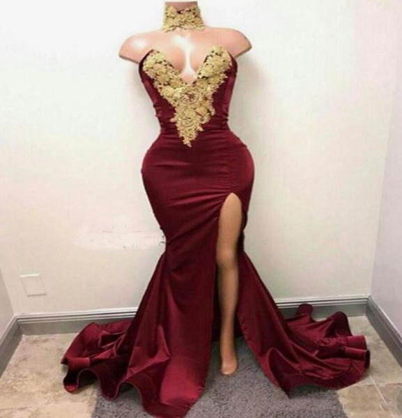 burgundy prom dresses long side split sweep train gold applique with rhinestones evening gowns custom made velvet party eveni7243349, Black
burgundy prom dresses long side split sweep train gold applique with rhinestones evening gowns custom made velvet party eveni7243349, Black