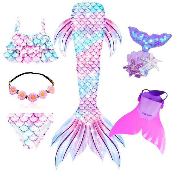 special occasions children mermaid tails swimming kids cosplay costumes halloween little girls swimsuit bikini set bathing suit 230814, Blue
special occasions children mermaid tails swimming kids cosplay costumes halloween little girls swimsuit bikini set bathing suit 230814, Blue