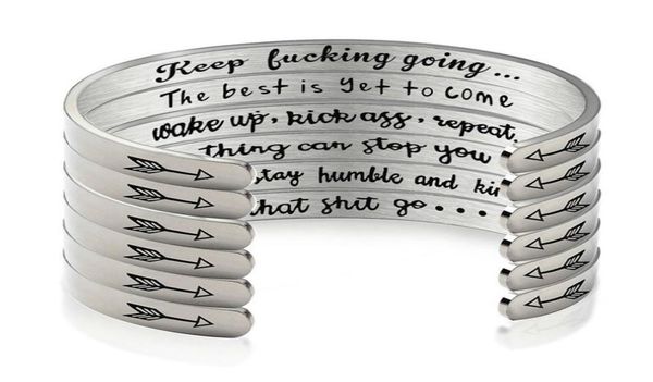 direct selling bangle bracelet for women birthday gifts color silver inspirational bracelets bangles for women engraved mantra cuf7331624, Black
direct selling bangle bracelet for women birthday gifts color silver inspirational bracelets bangles for women engraved mantra cuf7331624, Black