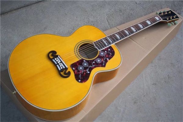 quality aaa solid spruce 43 inch sj200 yellow acoustic guitar tiger flame maple back & side rosewood fingerboard mahogany neck
quality aaa solid spruce 43 inch sj200 yellow acoustic guitar tiger flame maple back & side rosewood fingerboard mahogany neck