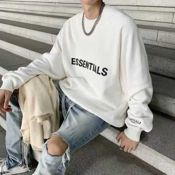 ess hoodie 2023 spring new fog double thread essentials loose couple round neck sweater, Black
ess hoodie 2023 spring new fog double thread essentials loose couple round neck sweater, Black