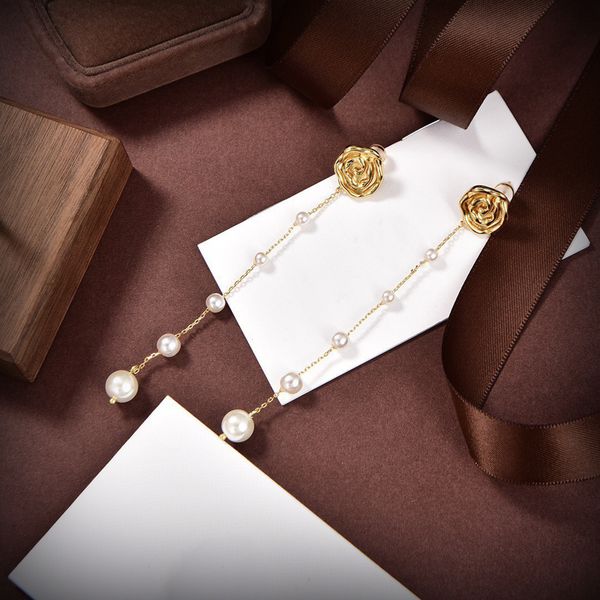 cl earrings for woman brand designer official reproductions gold plated 18k pearls luxury european size highest counter quality with box 021, Silver
cl earrings for woman brand designer official reproductions gold plated 18k pearls luxury european size highest counter quality with box 021, Silver