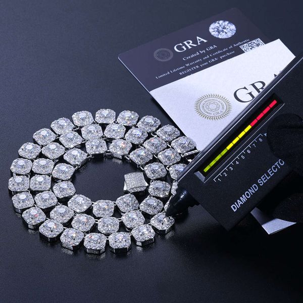 dropshipping cadena fine jewelry 10mm sterling sier vvs moissanite diamond iced out tennis chain necklace for men women, Silver
dropshipping cadena fine jewelry 10mm sterling sier vvs moissanite diamond iced out tennis chain necklace for men women, Silver