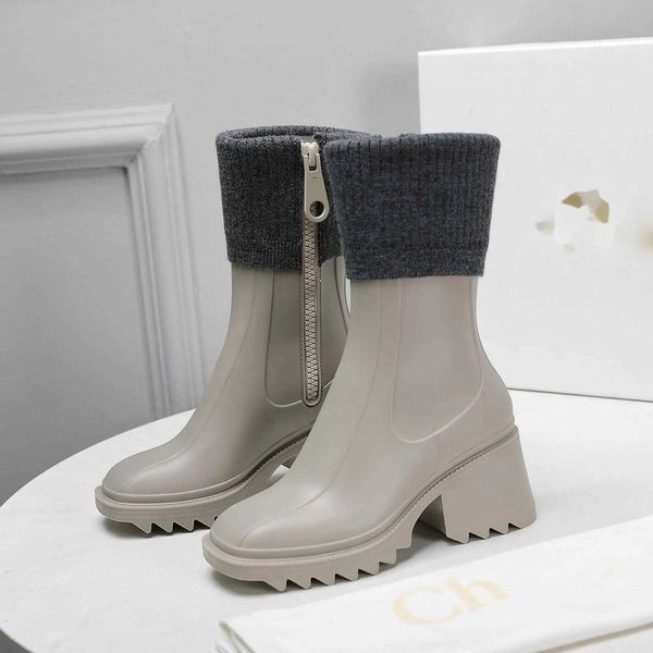 rubber betty rainboots sock boots square toe chunky block heels flat women's luxury designer fashion summer shoes factory footwear size, Black
rubber betty rainboots sock boots square toe chunky block heels flat women's luxury designer fashion summer shoes factory footwear size, Black