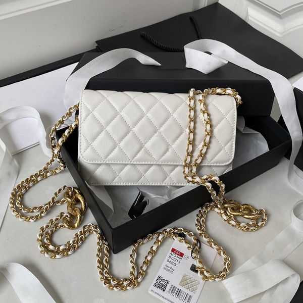 luxury women crossbody bag black white calfskin designer bags double gold metal chain fashion lady dress party handbag purse with bpx
luxury women crossbody bag black white calfskin designer bags double gold metal chain fashion lady dress party handbag purse with bpx