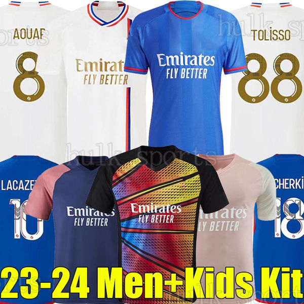 23/24 maillot lyon lacazette soccer jerseys 2023 2024 barcola tolisso aouar dembele boateng sarr cherki caqueret tagliafico men kids kit foo, Black;yellow
23/24 maillot lyon lacazette soccer jerseys 2023 2024 barcola tolisso aouar dembele boateng sarr cherki caqueret tagliafico men kids kit foo, Black;yellow