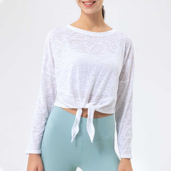 lulu ultralight loose breathable yoga shirts autumn fitness outdoor jogging workout long sleeve gym wear sport front tie
lulu ultralight loose breathable yoga shirts autumn fitness outdoor jogging workout long sleeve gym wear sport front tie