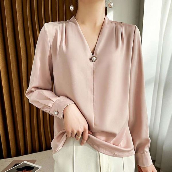 spring design niche silk satin white shirt womens long sleeved fashionable western style professional
spring design niche silk satin white shirt womens long sleeved fashionable western style professional
