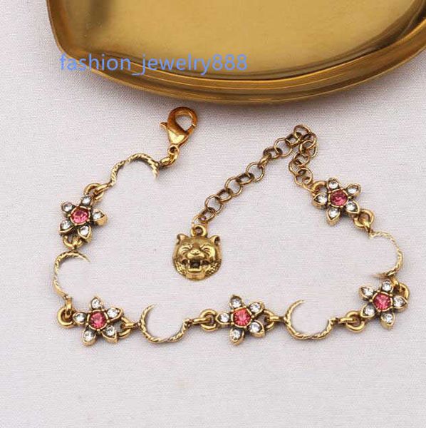 luxury designer g letter chain bracelet 18k gold plated vintage tiger head crystal pearl rhinestone pink flower for women wedding party jewe, Black
luxury designer g letter chain bracelet 18k gold plated vintage tiger head crystal pearl rhinestone pink flower for women wedding party jewe, Black
