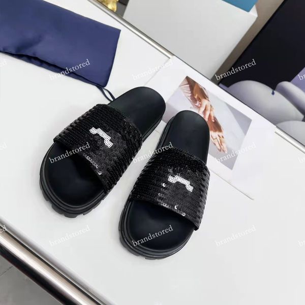 designer slippers platform women slippers rubber sequin slip on sandals with triangular-shaped slide white black mule flip flops slippers be
designer slippers platform women slippers rubber sequin slip on sandals with triangular-shaped slide white black mule flip flops slippers be