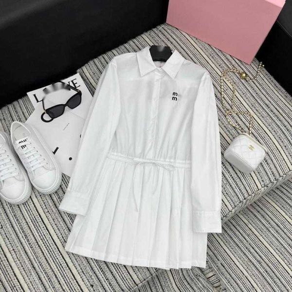 summer women shirt skirt classic triangle embroidery ol style skirt miu designer dress belt a-line mid length dress women casual skirts, Black;gray
summer women shirt skirt classic triangle embroidery ol style skirt miu designer dress belt a-line mid length dress women casual skirts, Black;gray