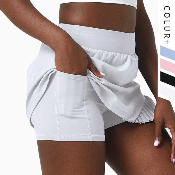 lulu fashion sports tennis skirts both sides pocket gym shorts high waist athletic running short pleated sport skort golf sportswear
lulu fashion sports tennis skirts both sides pocket gym shorts high waist athletic running short pleated sport skort golf sportswear