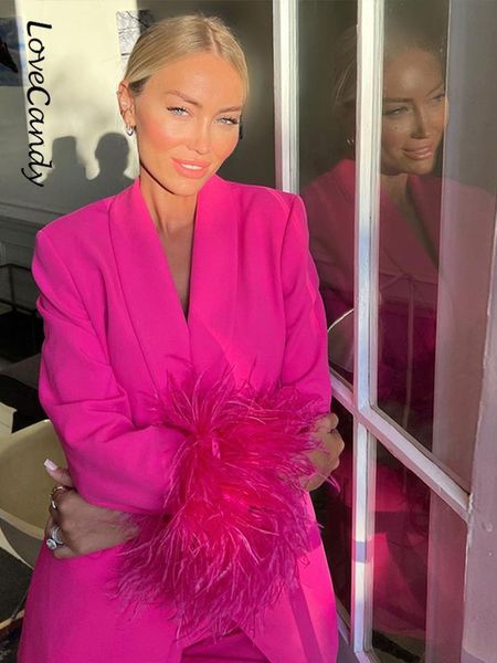 women's two piece pants fashion women feathers sleeve blazer suit spring trend chic trousers 2 piece set elegant office ladies solid su, White
women's two piece pants fashion women feathers sleeve blazer suit spring trend chic trousers 2 piece set elegant office ladies solid su, White
