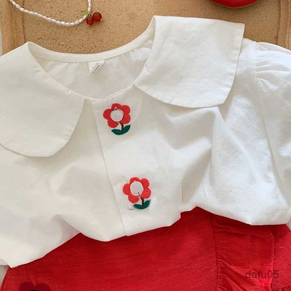 clothing sets girls short sleeve blouse shirt and skirt fashion summer flower clothing set girl clothes set for children r230816, White
clothing sets girls short sleeve blouse shirt and skirt fashion summer flower clothing set girl clothes set for children r230816, White