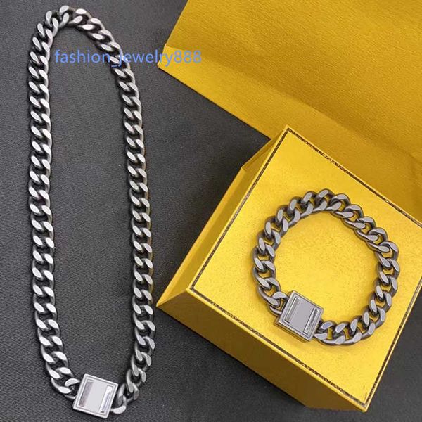 mens black silver bracelet necklaces jewelry set designer chain letter f bracelets for women couple chin necklace luxury fashion necklaces 2
mens black silver bracelet necklaces jewelry set designer chain letter f bracelets for women couple chin necklace luxury fashion necklaces 2