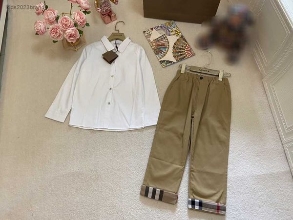 designer baby clothes autumn tracksuit kids casual set size 90-140 cm 2pcs long sleeve shirt and khaki trousers july10, White
designer baby clothes autumn tracksuit kids casual set size 90-140 cm 2pcs long sleeve shirt and khaki trousers july10, White