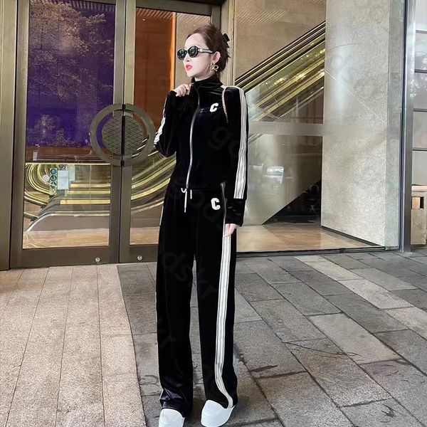 velour women coat pants letter long sleeve zipper jacket casual elastic waist sweatpants stylish tracksuit, Gray
velour women coat pants letter long sleeve zipper jacket casual elastic waist sweatpants stylish tracksuit, Gray