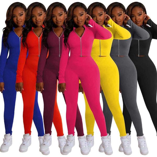 new 2 pieces for womens fall fitness tracksuits new solid double zipper pit strip two piece sportswear winter jogger set, Gray
new 2 pieces for womens fall fitness tracksuits new solid double zipper pit strip two piece sportswear winter jogger set, Gray