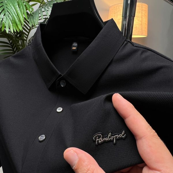 mens polos dyxu luxury summer seamless ice silk cool short sleeve polo shirt lapel tshirt fashion printed m4xl 230815, White;black
mens polos dyxu luxury summer seamless ice silk cool short sleeve polo shirt lapel tshirt fashion printed m4xl 230815, White;black