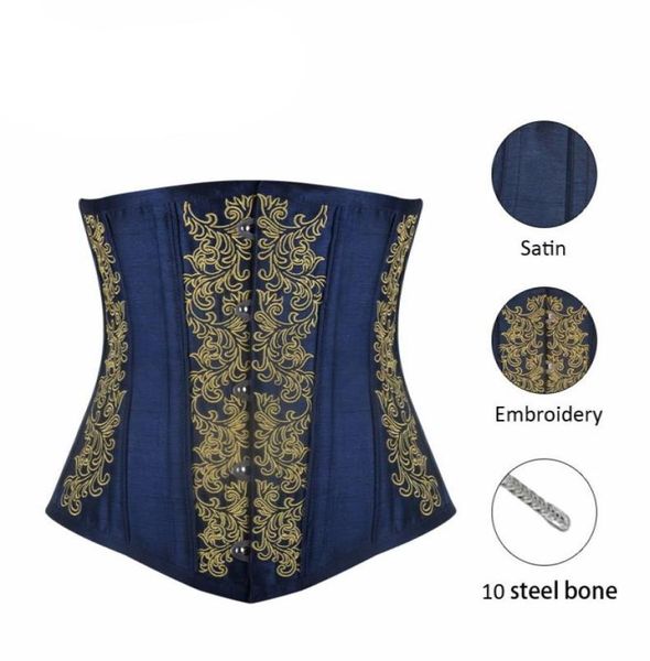 women brocade 10 steel boned underbust satin padded lace up corset slimming waist trainer gothic steampunk waist training cor8188786, Black;white
women brocade 10 steel boned underbust satin padded lace up corset slimming waist trainer gothic steampunk waist training cor8188786, Black;white