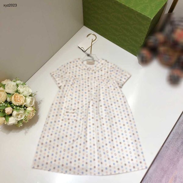 23ss designer baby dress flower printed short sleeves kids skirt size 100-160 cm fashion logo button decoration girl dress july13, Red;yellow
23ss designer baby dress flower printed short sleeves kids skirt size 100-160 cm fashion logo button decoration girl dress july13, Red;yellow