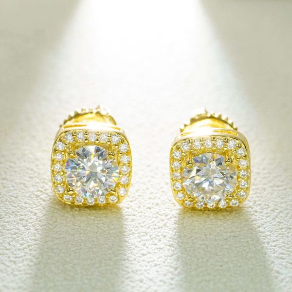 passed diamond test men women 5mm moissanite earrings studs 925 silver gold plated bling studs earrings nice gift for friends, Golden;silver
passed diamond test men women 5mm moissanite earrings studs 925 silver gold plated bling studs earrings nice gift for friends, Golden;silver