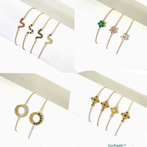 q4aq bracelet bangle ins fashion niche design titanium steel inlaid with colored diamond zirconium circle snake flower cross light luxury st, Black
q4aq bracelet bangle ins fashion niche design titanium steel inlaid with colored diamond zirconium circle snake flower cross light luxury st, Black