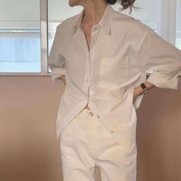 spring and summer han fan casual white shirt womens long sleeved cotton with a sense of professional
spring and summer han fan casual white shirt womens long sleeved cotton with a sense of professional