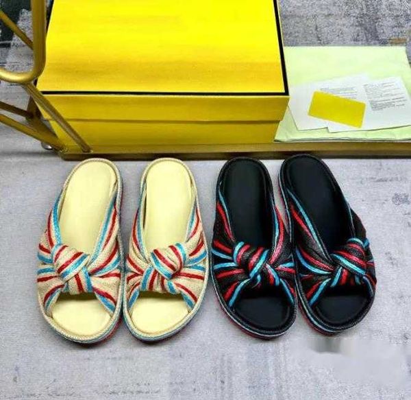peel slippers luxury designer women flat soled shoes with tie and tie sandals woven lafite grass mules slippers fashion outdoors leisure bea, Black
peel slippers luxury designer women flat soled shoes with tie and tie sandals woven lafite grass mules slippers fashion outdoors leisure bea, Black