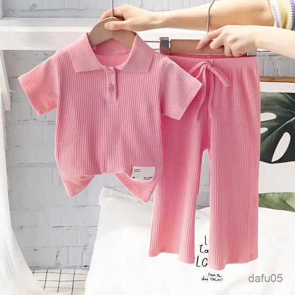 clothing sets girls summer clothing suit children short-sleeved shirt wide leg pants 2pcs sets baby loungewear fashion stripe r230816, White
clothing sets girls summer clothing suit children short-sleeved shirt wide leg pants 2pcs sets baby loungewear fashion stripe r230816, White