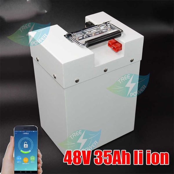 Image of 48v 35ah lithium ion battery pack with BMS for 48V 2500W 15kw 10kw 1000w efoil board tricycle bike scooter + 5A Charger