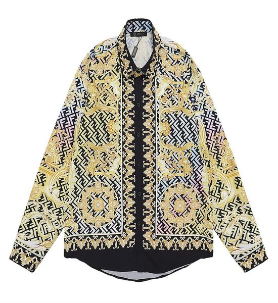 2 men's casual shirts luxury floral print for men's autumn long sleeve slim asual shirt business social formal dress street party, White;black
2 men's casual shirts luxury floral print for men's autumn long sleeve slim asual shirt business social formal dress street party, White;black