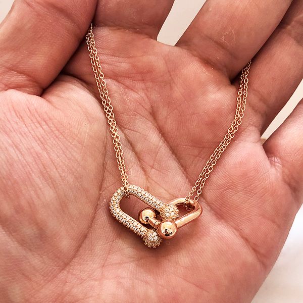 pendant necklaces u-shaped necklace 230815, Silver