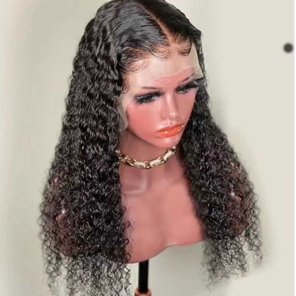 front lace long curly hair new product chemical fiber lace wig headband wig small curly wave 230816, Black
front lace long curly hair new product chemical fiber lace wig headband wig small curly wave 230816, Black
