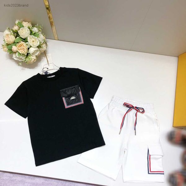 designer kids tracksuit baby summer suit size 100-160 cm 2pcs chest flap pocket decoration t-shirt and lace up shorts july11, White
designer kids tracksuit baby summer suit size 100-160 cm 2pcs chest flap pocket decoration t-shirt and lace up shorts july11, White