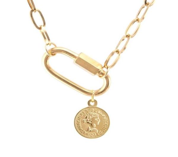 pendant necklaces stainless steel coin saint benedict medal carabiner necklace for women goldsilver color metal virgin mary spira4435928, Silver
pendant necklaces stainless steel coin saint benedict medal carabiner necklace for women goldsilver color metal virgin mary spira4435928, Silver