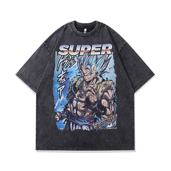 super saiya vintage washed streetwer oversized anime hip-pop cartoon men shirts summer fashion causal t-shirts, White;black
super saiya vintage washed streetwer oversized anime hip-pop cartoon men shirts summer fashion causal t-shirts, White;black