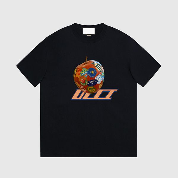 23ss spring/summer new letter rainbow printing embroidered t-shirt with t-shirt and short sleeves for men and women, White;black
23ss spring/summer new letter rainbow printing embroidered t-shirt with t-shirt and short sleeves for men and women, White;black