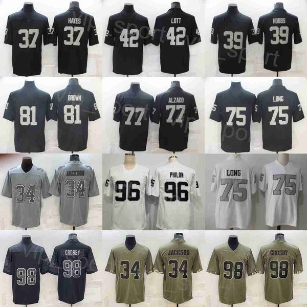 mans football 77 lyle alzado jerseys 81 tim brown 98 maxx crosby 34 bo jackson 75 howie long 39 nate hobbs 96 darius philon 37 lester hayes, Black;red
mans football 77 lyle alzado jerseys 81 tim brown 98 maxx crosby 34 bo jackson 75 howie long 39 nate hobbs 96 darius philon 37 lester hayes, Black;red