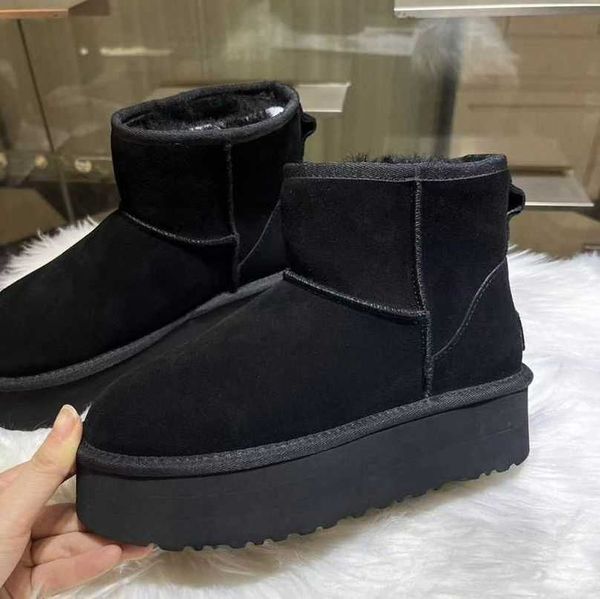 chestnut classic mini platform boots designer booties women men snow boot suede leather thick bottom australia australian winter shoes shear, Black
chestnut classic mini platform boots designer booties women men snow boot suede leather thick bottom australia australian winter shoes shear, Black