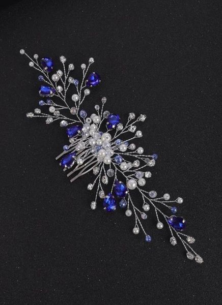 headpieces blue crystal wedding hair accessories rhinestone romantic women ornaments bride headband bridal headdress tiara comb7539057, Silver
headpieces blue crystal wedding hair accessories rhinestone romantic women ornaments bride headband bridal headdress tiara comb7539057, Silver