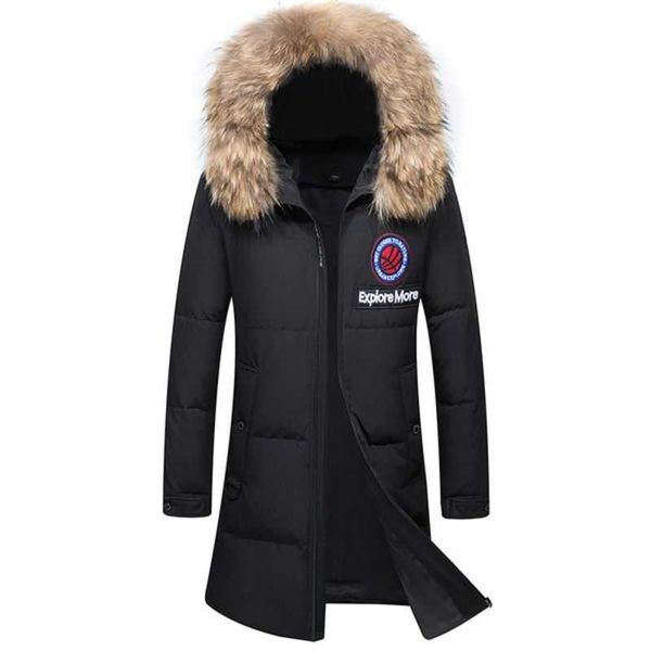 winter goose down jacket mens long parkas raccoon fur collar outdoor coat hooded outerwear luxury big sizes 1tlqu, Black
winter goose down jacket mens long parkas raccoon fur collar outdoor coat hooded outerwear luxury big sizes 1tlqu, Black