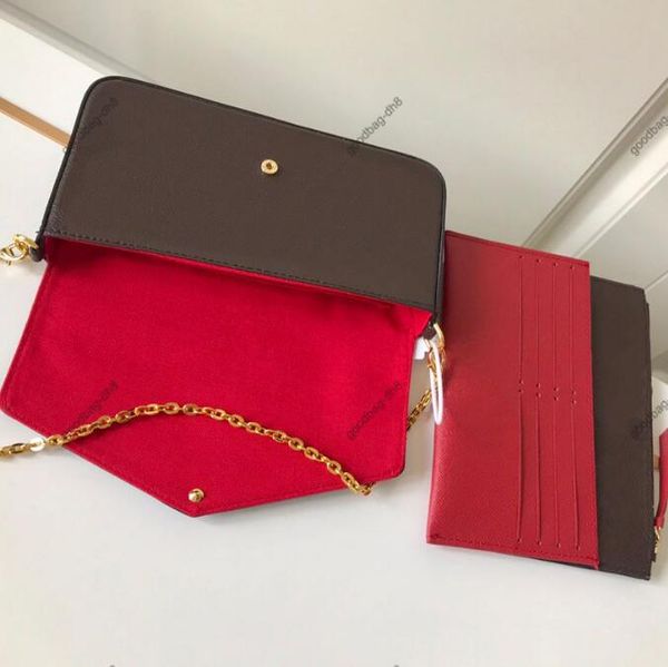 2023felice handbag women one-shoulder messenger bag luxurys three-piece combination bags wallet fashion metal chain clutch coin purses 61276
2023felice handbag women one-shoulder messenger bag luxurys three-piece combination bags wallet fashion metal chain clutch coin purses 61276