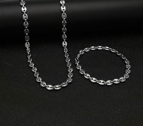 316l stainless steel coffee bean chain 22quotnecklace and 8quotbracelets fashion hip hop jewelry set gold chain for men1753347, Silver
316l stainless steel coffee bean chain 22quotnecklace and 8quotbracelets fashion hip hop jewelry set gold chain for men1753347, Silver