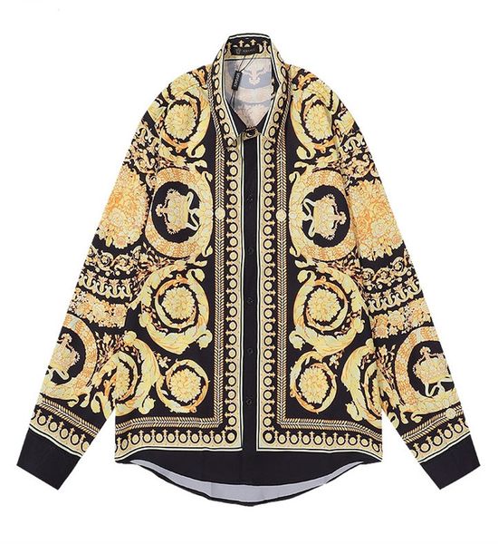 2 men's casual shirts luxury floral print for men's autumn long sleeve slim asual shirt business social formal dress street party, White;black
2 men's casual shirts luxury floral print for men's autumn long sleeve slim asual shirt business social formal dress street party, White;black