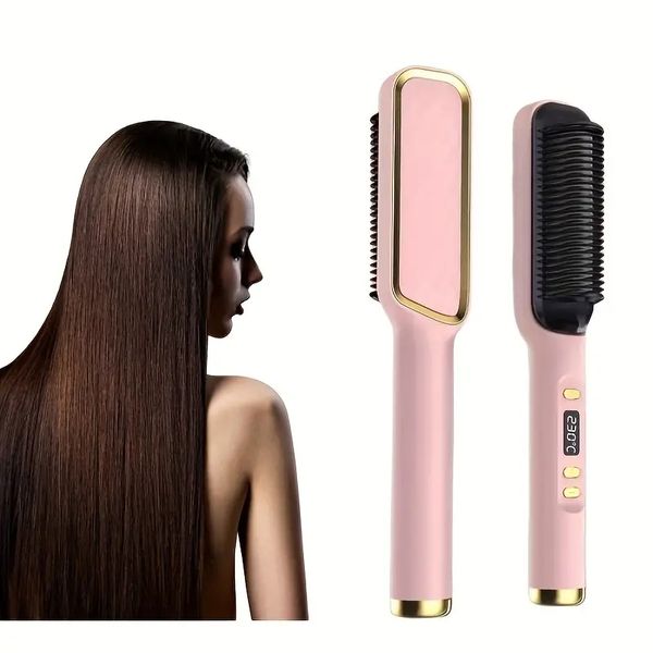 multifunctional 2-in-1 curling iron and comb for straightening and styling hair - anti-scalding and safe to use, Black
multifunctional 2-in-1 curling iron and comb for straightening and styling hair - anti-scalding and safe to use, Black