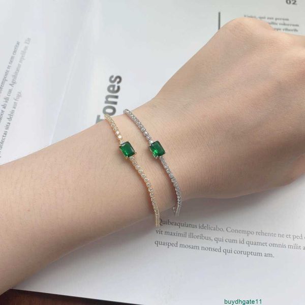 3t3v bracelet bangle s925 sterling silver tennis for girls small and luxury fashionable square green zircon, Black
3t3v bracelet bangle s925 sterling silver tennis for girls small and luxury fashionable square green zircon, Black