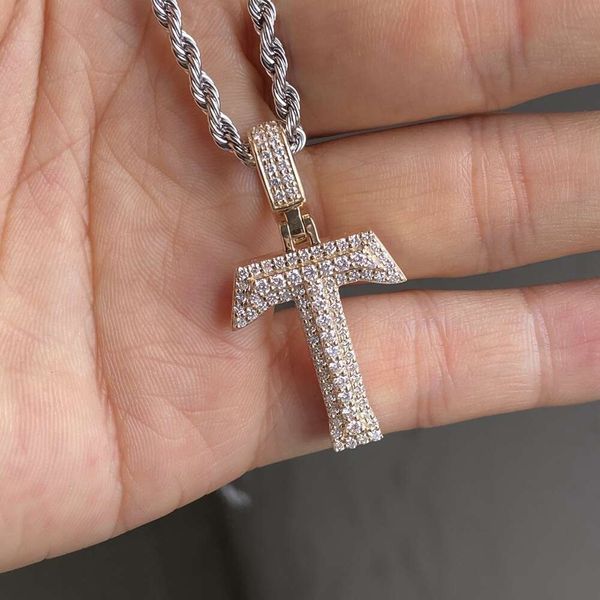 hq gems 9k yellow gold with natural diamond letter t pendant necklace for men, Silver
hq gems 9k yellow gold with natural diamond letter t pendant necklace for men, Silver