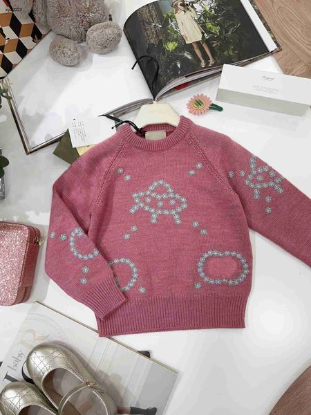 23ss designer baby pullover fashion long sleeved kids sweater size 100-160 cm embroidered flower pattern child knitwear july27, Blue
23ss designer baby pullover fashion long sleeved kids sweater size 100-160 cm embroidered flower pattern child knitwear july27, Blue